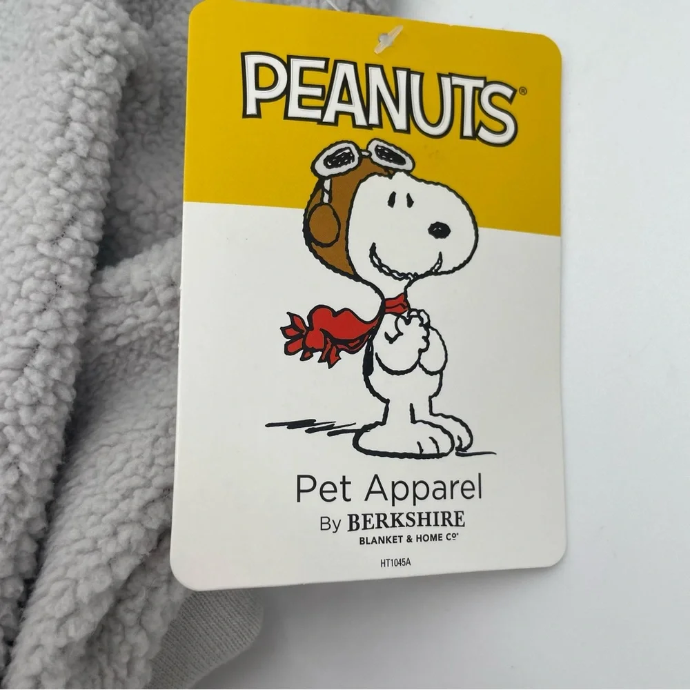 Peanut's SNOOPY HALLOWEEN BOO Dog Sz. SMALL Sherpa Hoodie Jacket‎ Coat Costume